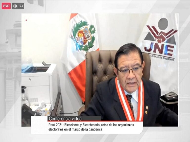 Titular del JNE señaló que se han resuelto 519 expedientes llegados a este organismo